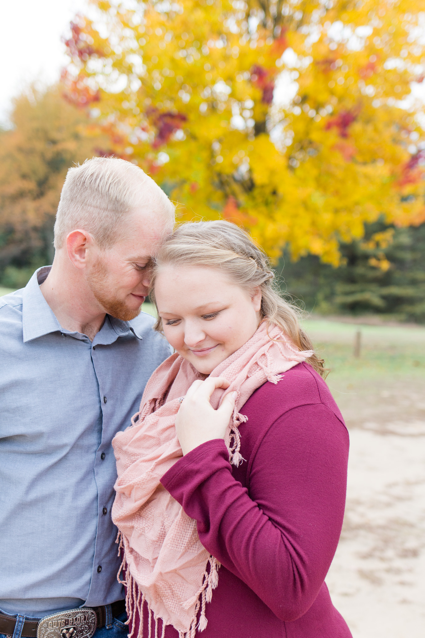 Indiana fall engagement session outfits