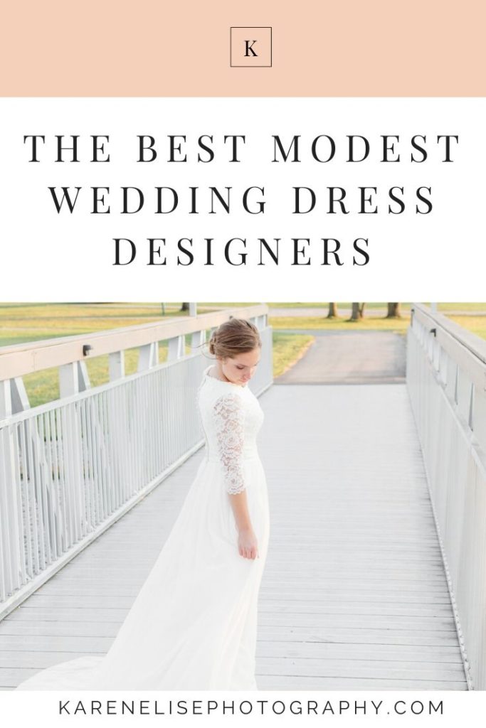 Modest Wedding Dress Designers| Karen Elise Photography