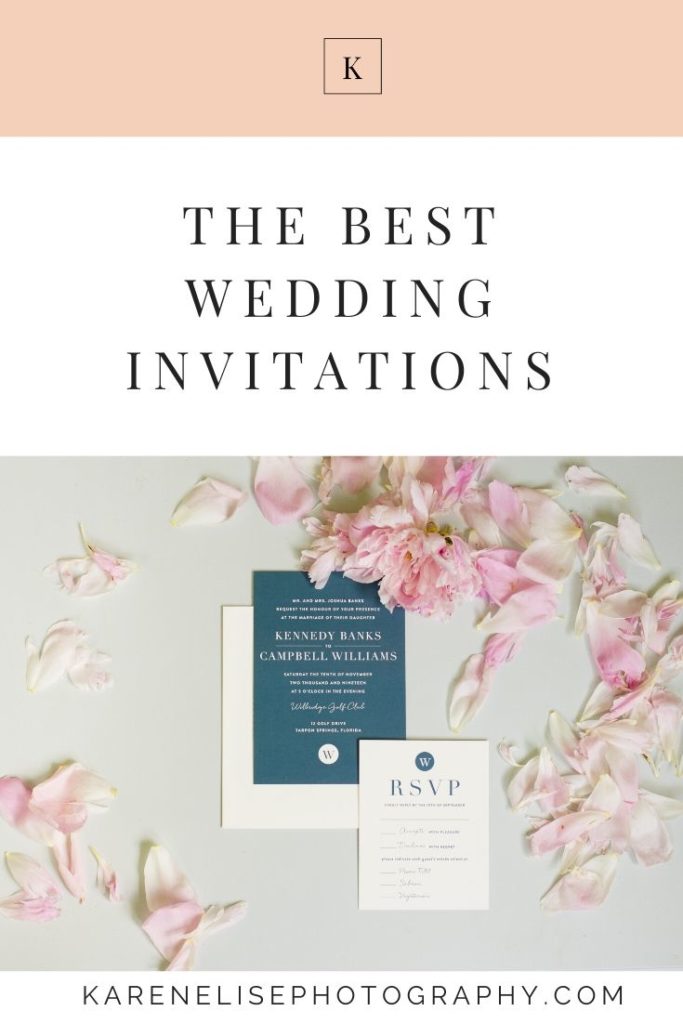 The Best Wedding Invitations | Karen Elise Photography