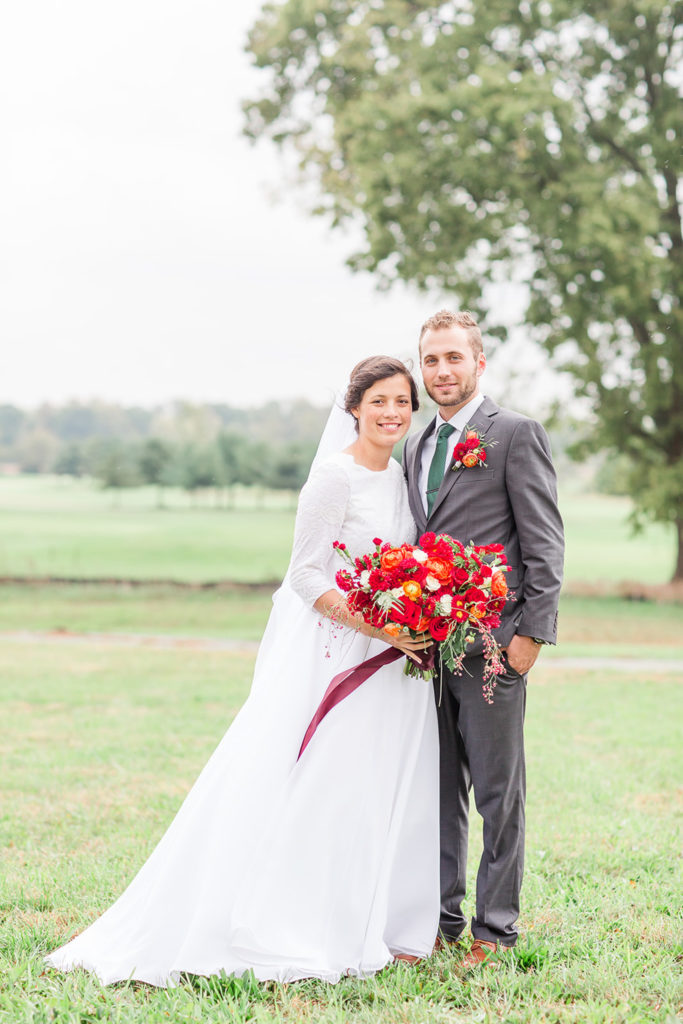 Forest Green Indiana Fall Wedding | Karen Elise Photography
